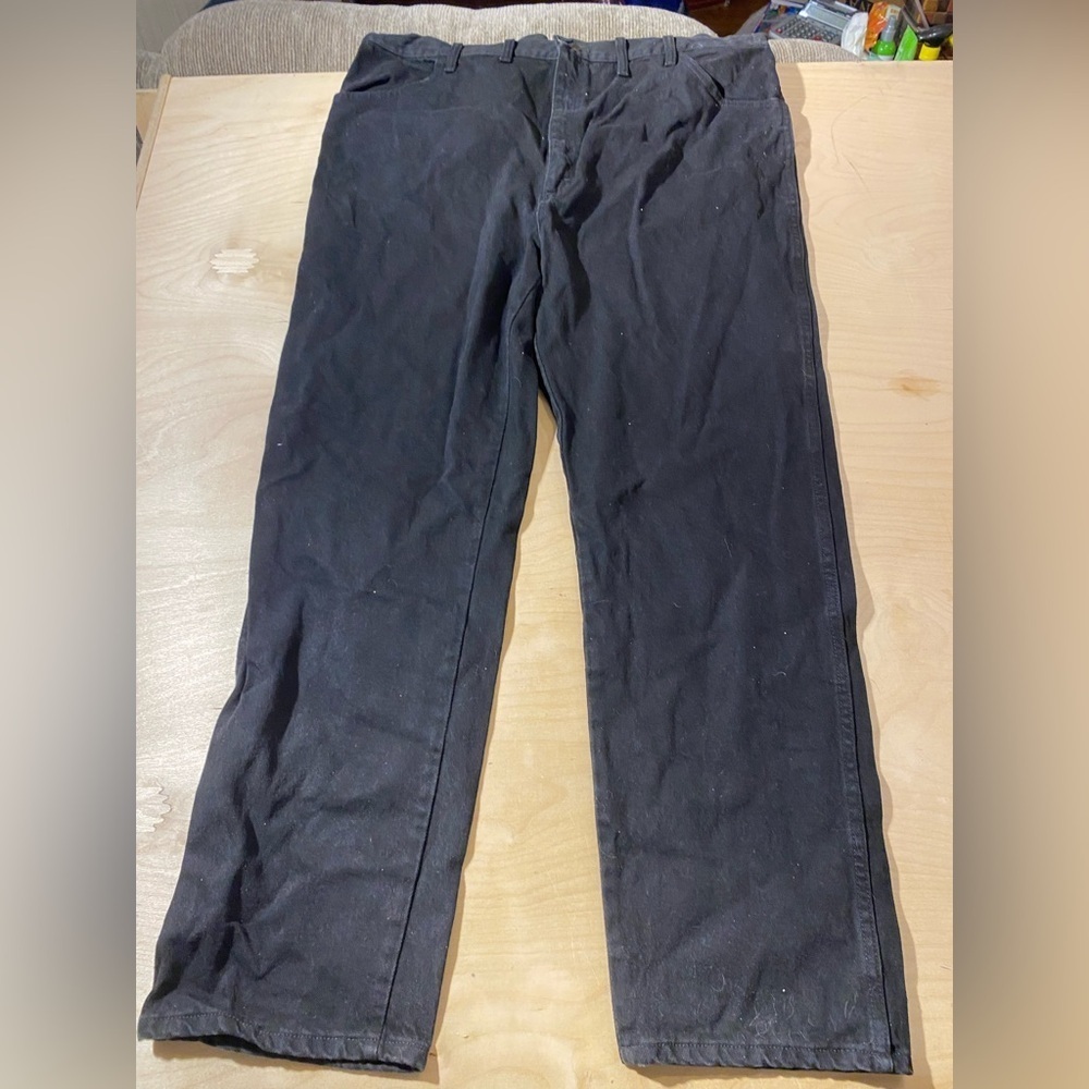 Rustler Men's Black Jeans 46 x 32 (MG)